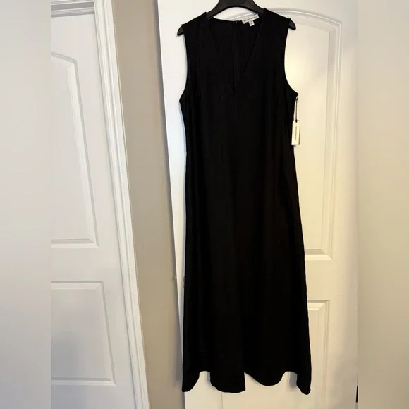 BANANA REPUBLIC Linen V-Neck Maxi Dress NWT - M - Picture 9 of 16